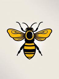 minimalist simple bee tattoo  vector tattoo design