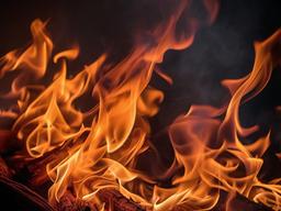 Fire Wallpaper - Vivid flames with smoky textures  background wallpaper