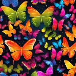 Butterfly Background Wallpaper - butterfly rainbow background  