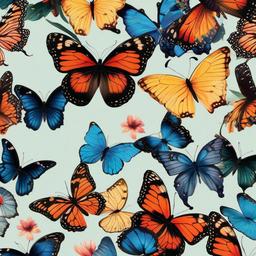Butterfly Background Wallpaper - aesthetic butterflies background  
