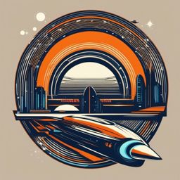 Space Age Retro - Design a shirt with a futuristic twist inspired by the Space Age. , vector art, splash art, retro t shirt design