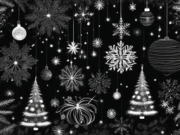 Christmas Background Black  