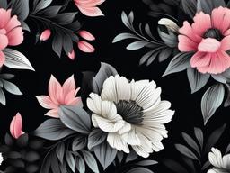 Floral Background Black  ,desktop background wallpaper