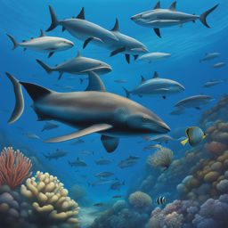 socorro island, mexico - illustrate the underwater magic of socorro island, known for its encounters with large marine species. 