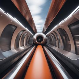 magnetic levitation train, hurtling passengers at incredible speeds through a frictionless tunnel. 