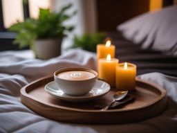 Cozy Bed and Breakfast  background picture, close shot professional product  photography, natural lighting, canon lens, shot on dslr 64 megapixels sharp focus