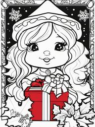 Coloring Xmas Pictures  outling,coloring pages,black and whit