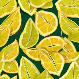 Star Fruit Slices Clipart - Slices of star fruit with a unique shape.  color vector clipart, minimal style