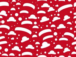 santa hat clipart - santa's iconic red hat with a fluffy white trim 