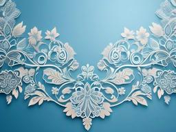 Blue Floral Background-Soft blue background with intricate floral lace patterns in lighter shades  background wallpaper