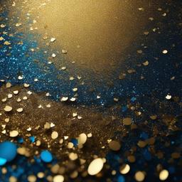 Glitter background - gold and blue glitter background  