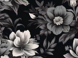 Dark Floral Removable Wallpaper  ,desktop background wallpaper