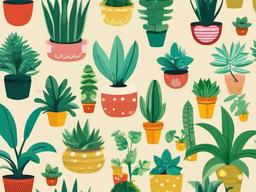 Cute Plant Wallpapers - Happy plants with kawaii style  ,desktop background wallpaper