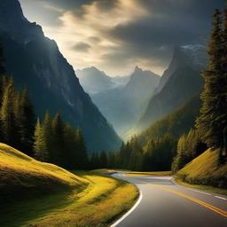 Mountain Background Wallpaper - mountain background with road  