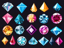 Diamond clipart - diamond art and crafts  vector clipart