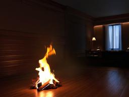 Fire Wallpaper - Firelight in a dim room  background wallpaper