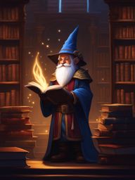 talia shadowcaster, a gnome wizard, is deciphering an ancient arcane tome in a dimly lit library. 