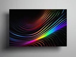 Cool Black And Rainbow Wallpaper  