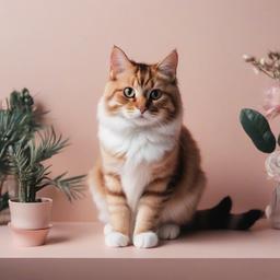 Cat Background Wallpaper - aesthetic background cat  