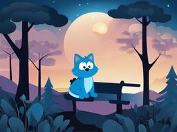 Bluey clipart - Bluey in a dream scenario  vector clipart