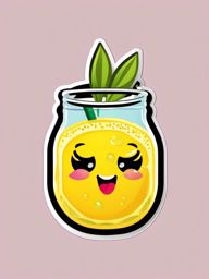 Happy Lemonade sticker- Citrusy Sweetness, , color sticker vector art