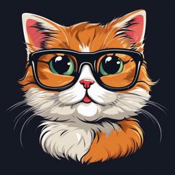 Funny Cat - This comical furball is an endless source of laughter, charming everyone with its hilarious personality. , vector art, splash art, t shirt design