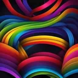 Rainbow Background Wallpaper - rainbow dark background  