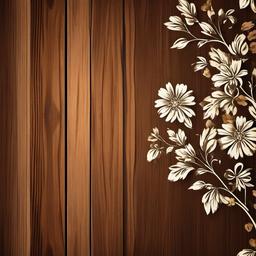 Wood Background Wallpaper - wood and floral background  