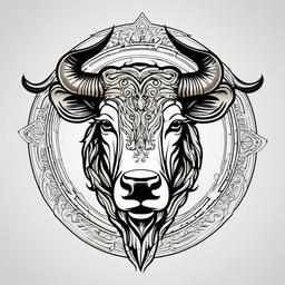 zodiac taurus tattoo designs  simple vector color tattoo