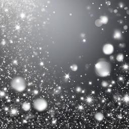 Glitter background - silver sparkles transparent background  