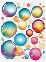 Bubble clipart - bubbles in a whimsical art style  