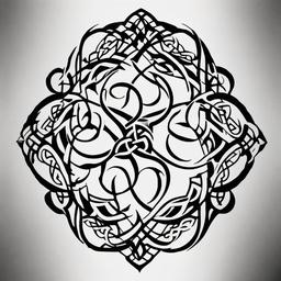 black celtic tattoos  simple color tattoo,minimal,white background