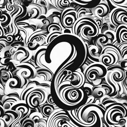 question mark clipart black and white 