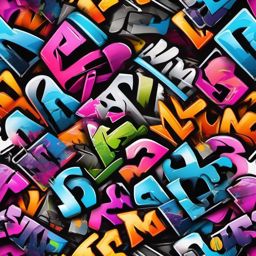 Graffiti tags in a wild, spontaneous display of creativity top view, product photoshoot realistic background, hyper detail, high resolution