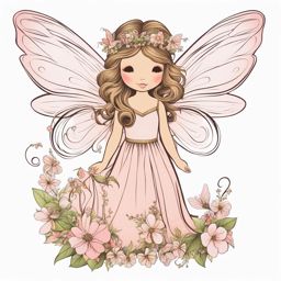 fairy clipart - a whimsical fairy with delicate wings and a wand. 