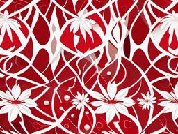 Red With White Background - Striking red with white accents.  background wallpaper