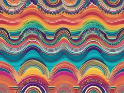 Background Boho Rainbow  