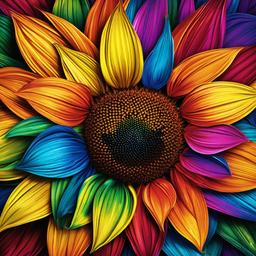 Rainbow Background Wallpaper - sunflower rainbow wallpaper  