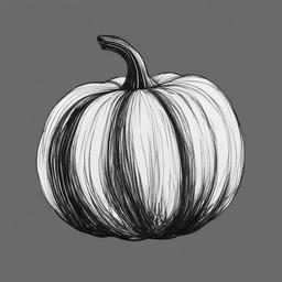 a drawing of a pumpkin  minimal rough scribbles,doodles,black and white