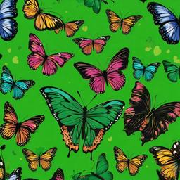 Butterfly Background Wallpaper - butterfly background green  