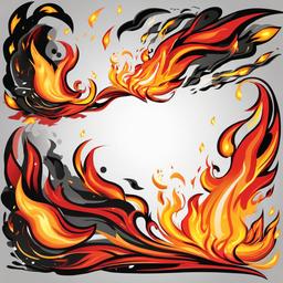 Fire clipart - fire with sparks flying  