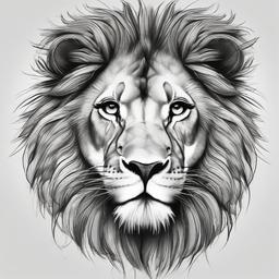 easy sketch of lion  minimal rough sketch scribbles,doodles,black and white