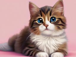 cute cat wallpaper drawing  ,desktop background wallpaper