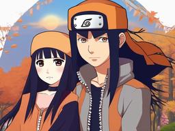 Cute Naruto And Hinata Wallpaper - Naruto and Hinata in cute style  ,desktop background wallpaper