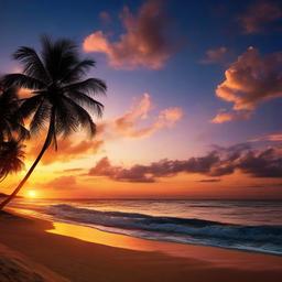 Beach background - beach sunset wallpaper  