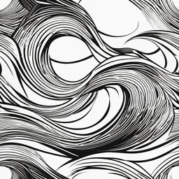 wave tattoo abstract  simple vector tattoo design
