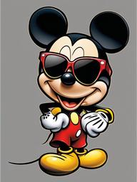 Mickey Mouse clipart - Mickey Mouse wearing sunglasses  