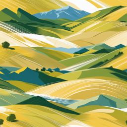 unspoiled monti sibillini - sketch the unspoiled landscapes of monti sibillini national park in umbria and le marche. 