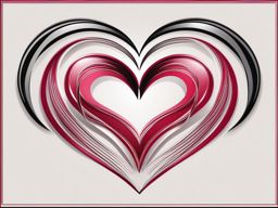 love clipart - two hearts intertwined in a romantic embrace 