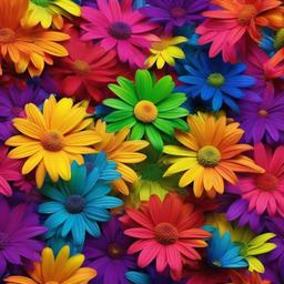 Rainbow Background Wallpaper - rainbow daisy wallpaper  